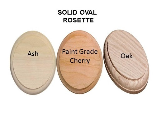 Solid Oval Rosette
