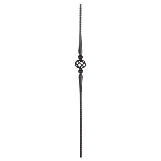Forged Gothic Single Knuckle Iron Baluster
